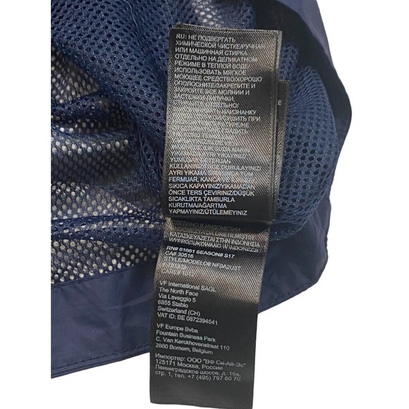 The North Face Dryvent Boy's Size XL Blue Hodded Rain Windbreaker Jacket - Picture 7 of 9